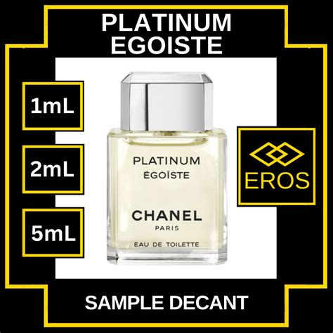 platinum égoïste chanel precio|chanel platinum egoiste sample.